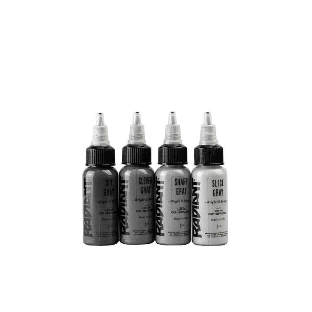 4 Grey Set Radiant Colors